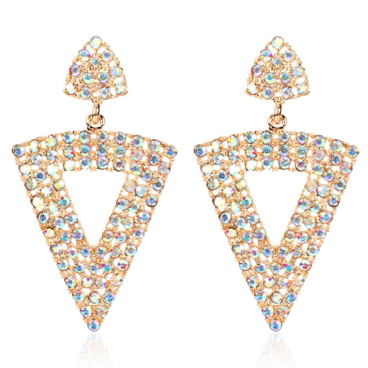 Triangle Earrings Rhinestone Earrings