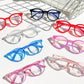 New round frame anti blue light glasses