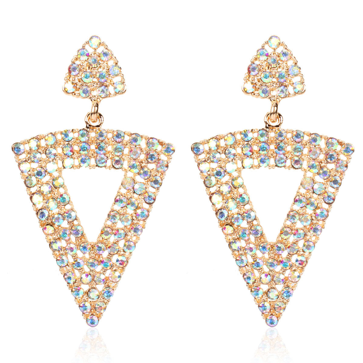 Triangle Earrings Rhinestone Earrings