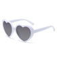 Fantasy gradient frame cute heart sunglasses