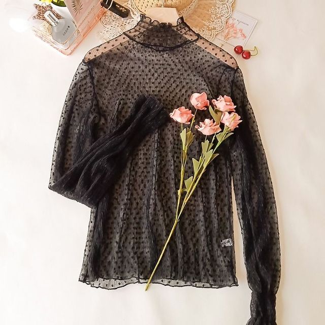 Loose Women Lace Blouse 3 Colors Female Bottoming Blouses
