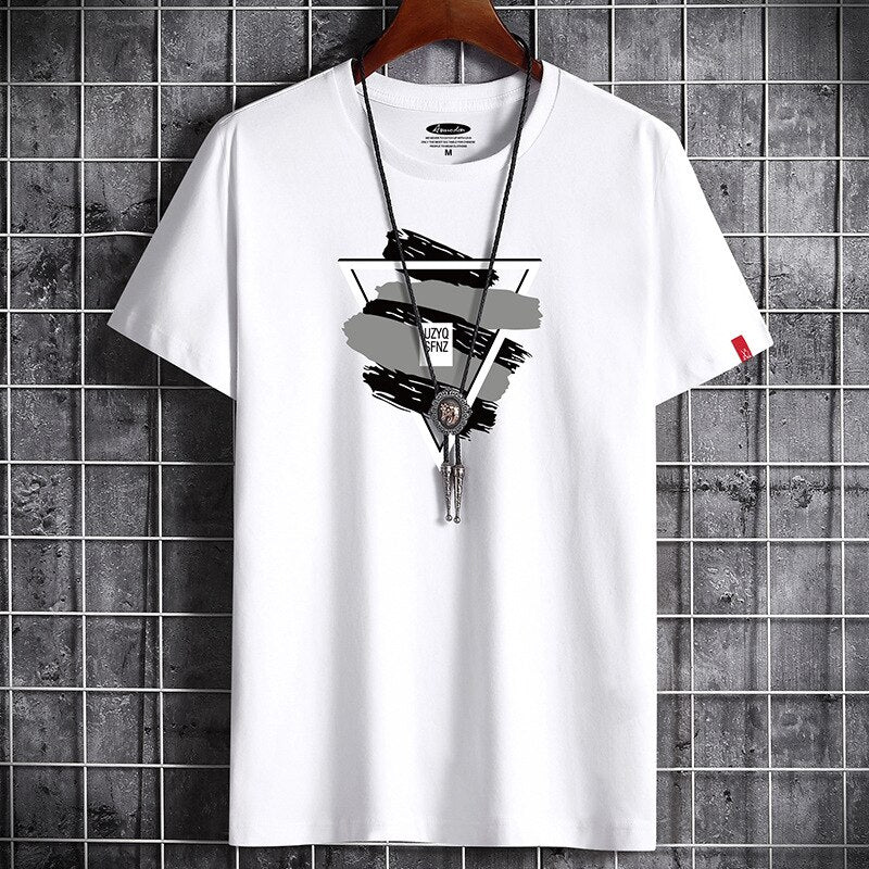 Fashion Anime T Shirt White Oversized Summer