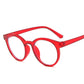 New round frame anti blue light glasses