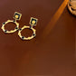 Circular earrings, fashionable retro earrings