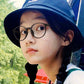 New round frame anti blue light glasses