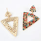 Triangle Earrings Rhinestone Earrings