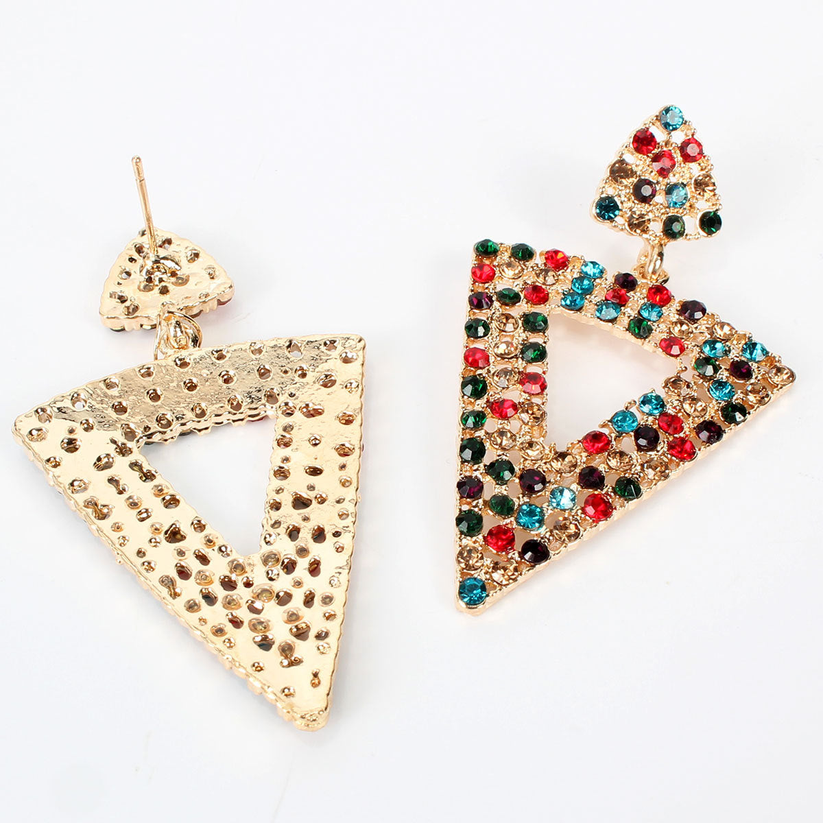 Triangle Earrings Rhinestone Earrings
