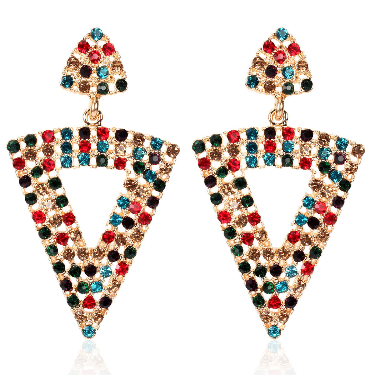Triangle Earrings Rhinestone Earrings