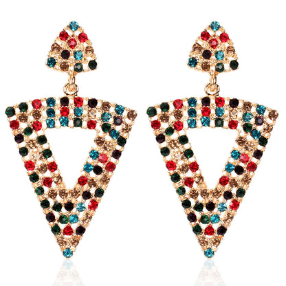 Triangle Earrings Rhinestone Earrings