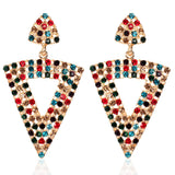 Triangle Earrings Rhinestone Earrings