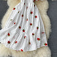 Western Style Square Neck Elastic Slim Embroidery Dress Summer