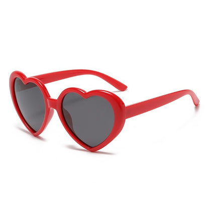 Fantasy gradient frame cute heart sunglasses