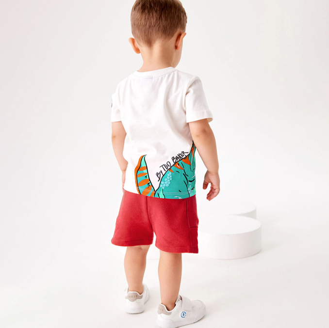 Cute Knitted Short Sleeve Boys Set