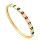 Geometric shaped zircon bracelet