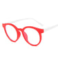 New round frame anti blue light glasses