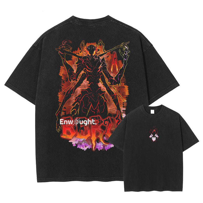 Sung Jin Woo T Shirt Anime S-Solo-Leveling Oversized Vintage