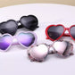 Fantasy gradient frame cute heart sunglasses