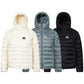 Double zipper white duck down jacket