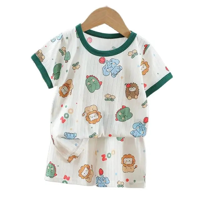 Dinosaur Baby Pajamas Set Cotton Child Pajamas
