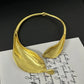 Metal leaf shaped flower bracelet