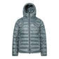 Double zipper white duck down jacket