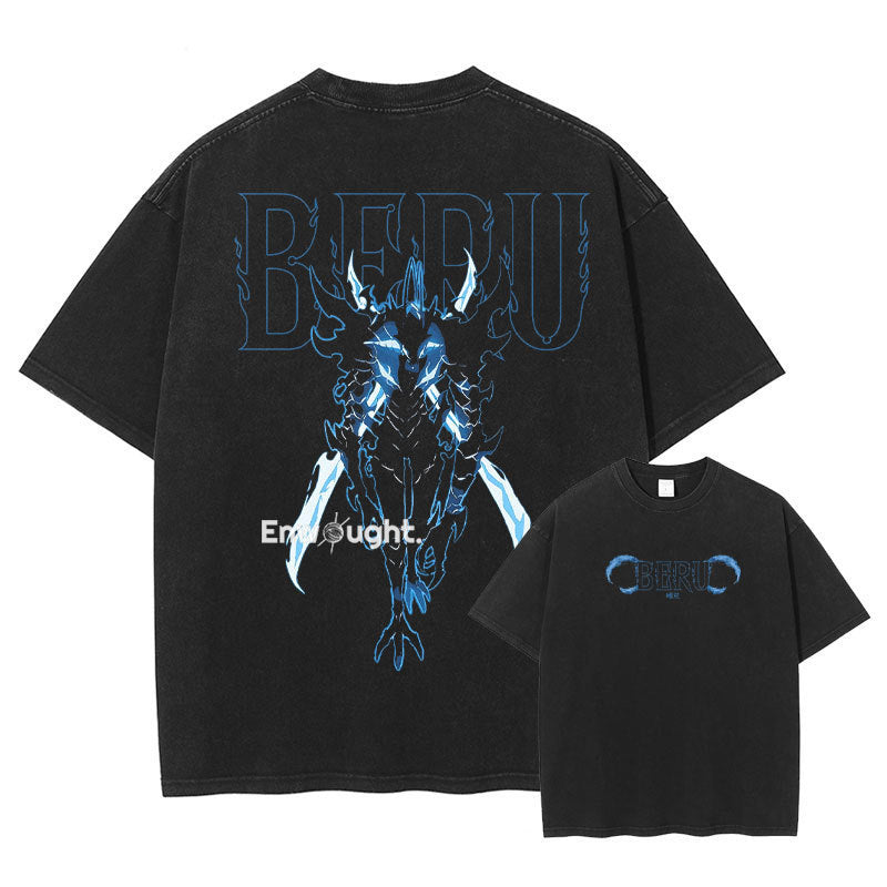 Sung Jin Woo T Shirt Anime S-Solo-Leveling Oversized Vintage