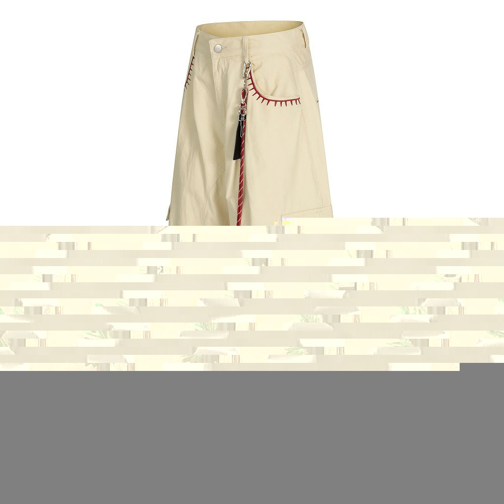 Silhouette curved knife pants
