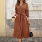 V-Neck Office Wear Versatile Dress for Women