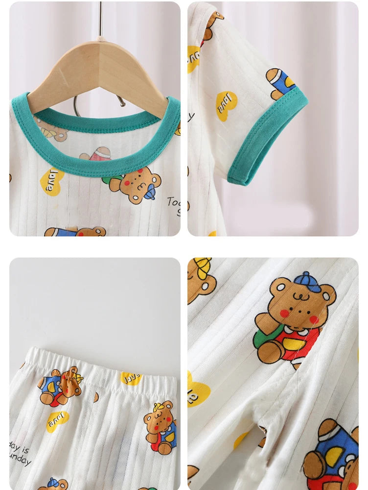 Dinosaur Baby Pajamas Set Cotton Child Pajamas