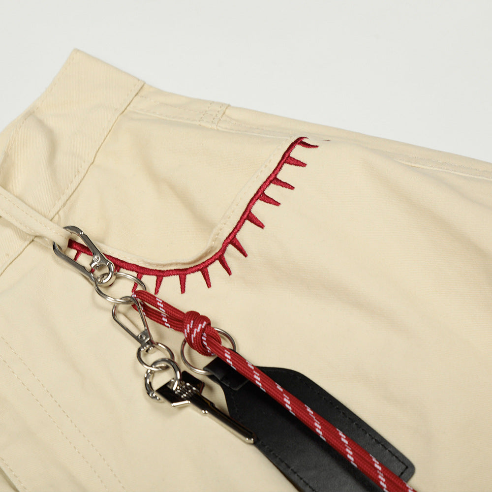 Silhouette curved knife pants