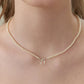 Copper Pearls Bow Necklace